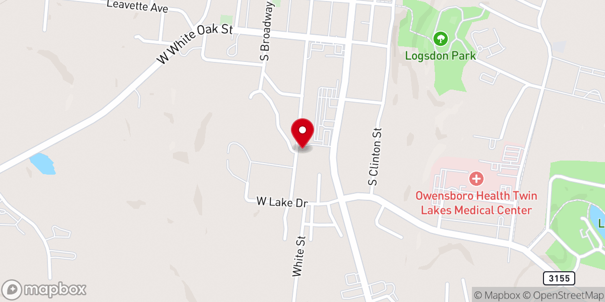 Map showing location of Christ Temple Leitchfield