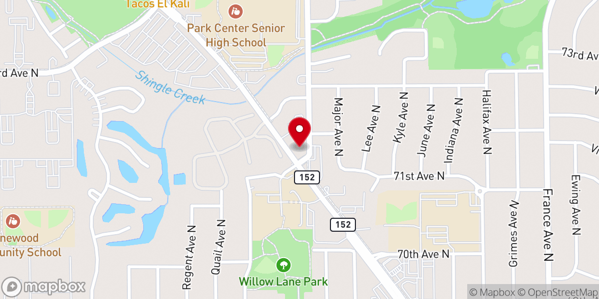 Map showing location of Brooklyn United Methodist Church