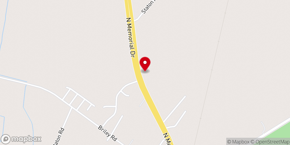 Map showing location of Canaan Free Will Baptist Church