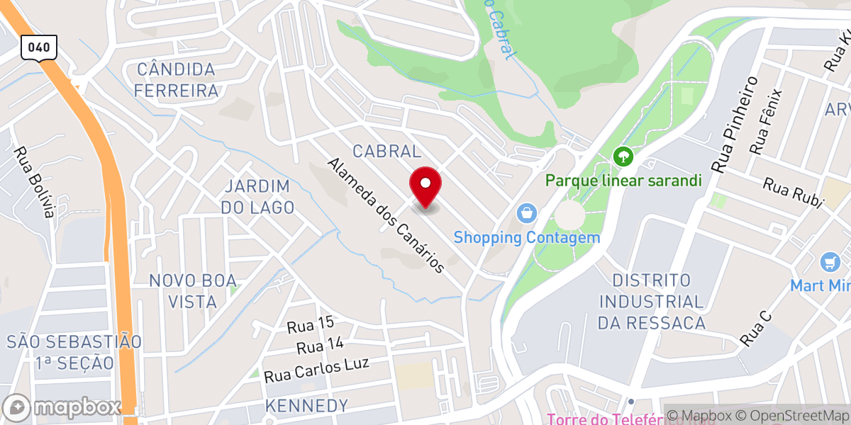 Map showing location of IGREJA BATISTA CABRAL