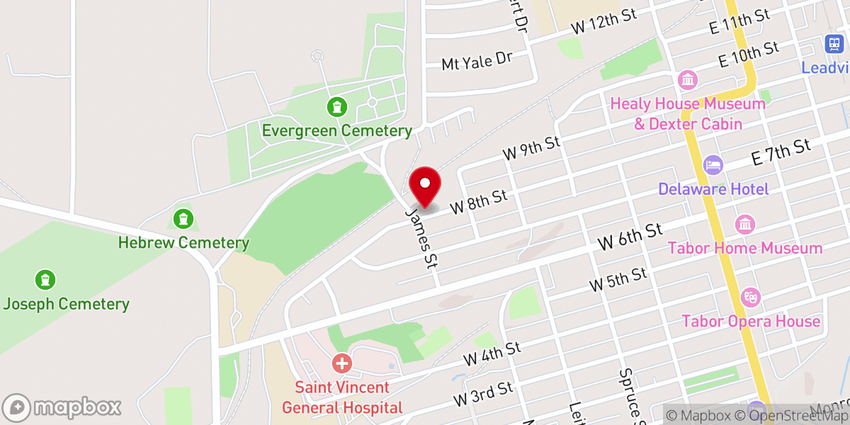 Map showing location of Good Shepherd Lutheran Church