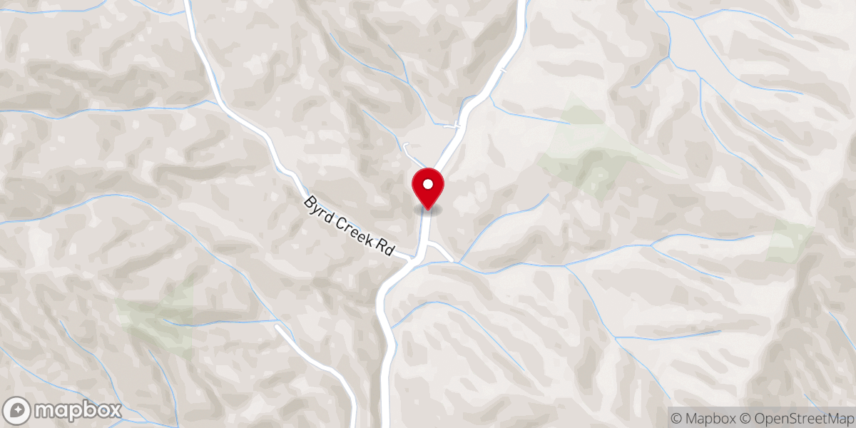 Map showing location of Pigeon Roost Brethren Church