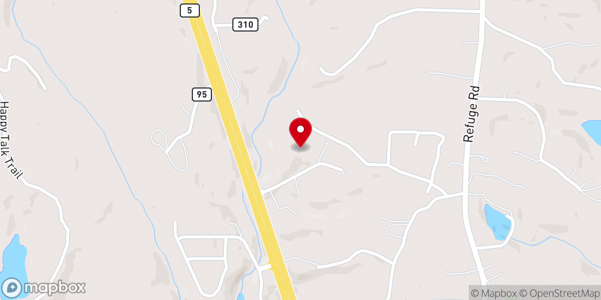 Map showing location of Shiloh Baptist Church