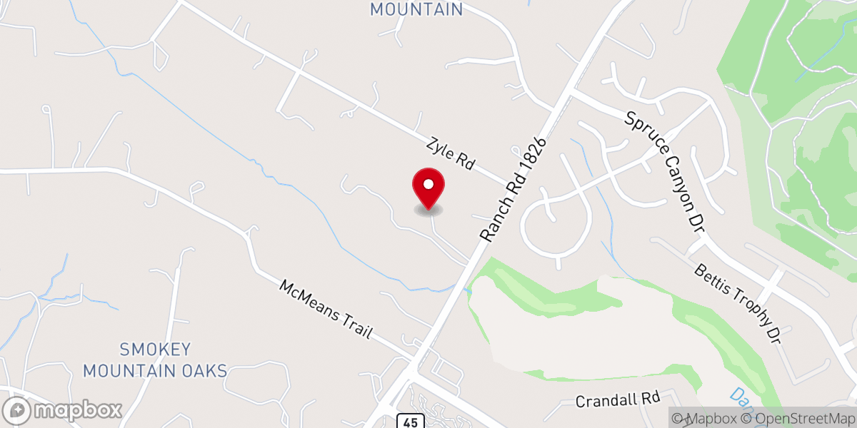 Map showing location of Primitive Baptist Church-Oak Hill