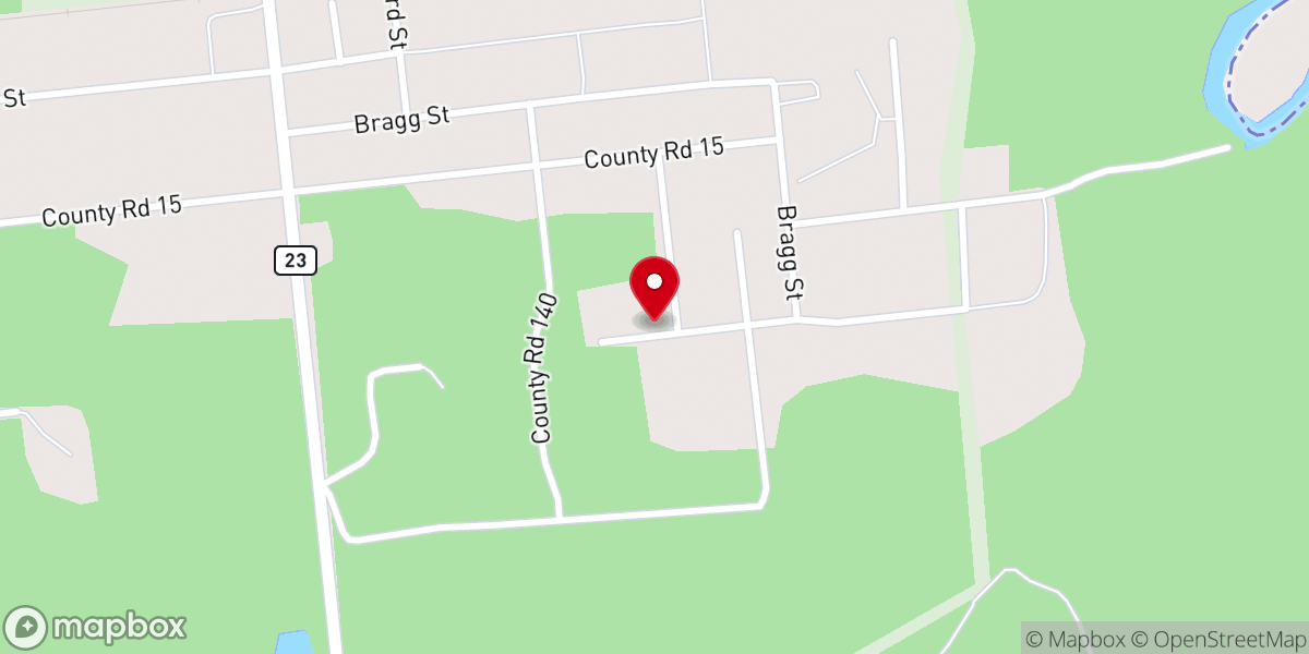 Map showing location of Grace Baptist Fellowship