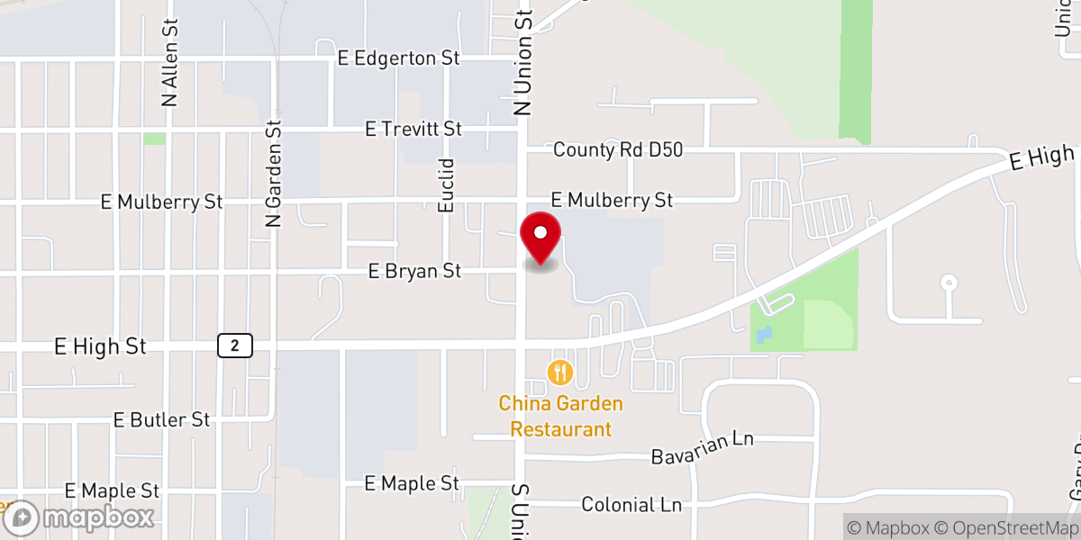 Map showing location of Church Women United Thrift Shp