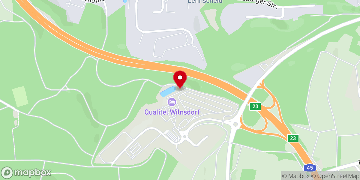 Map showing location of Autobahnkirche Siegerland