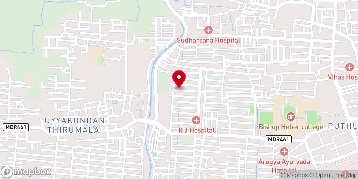 Map showing location of AthumaNesar Church