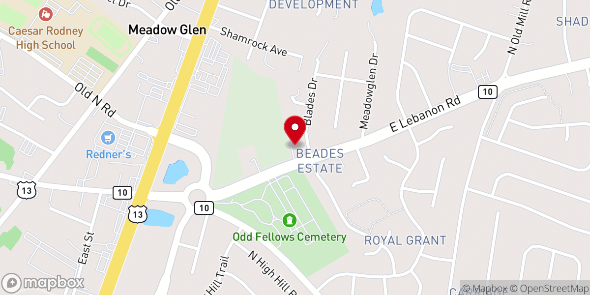Map showing location of Maranatha Baptist Church