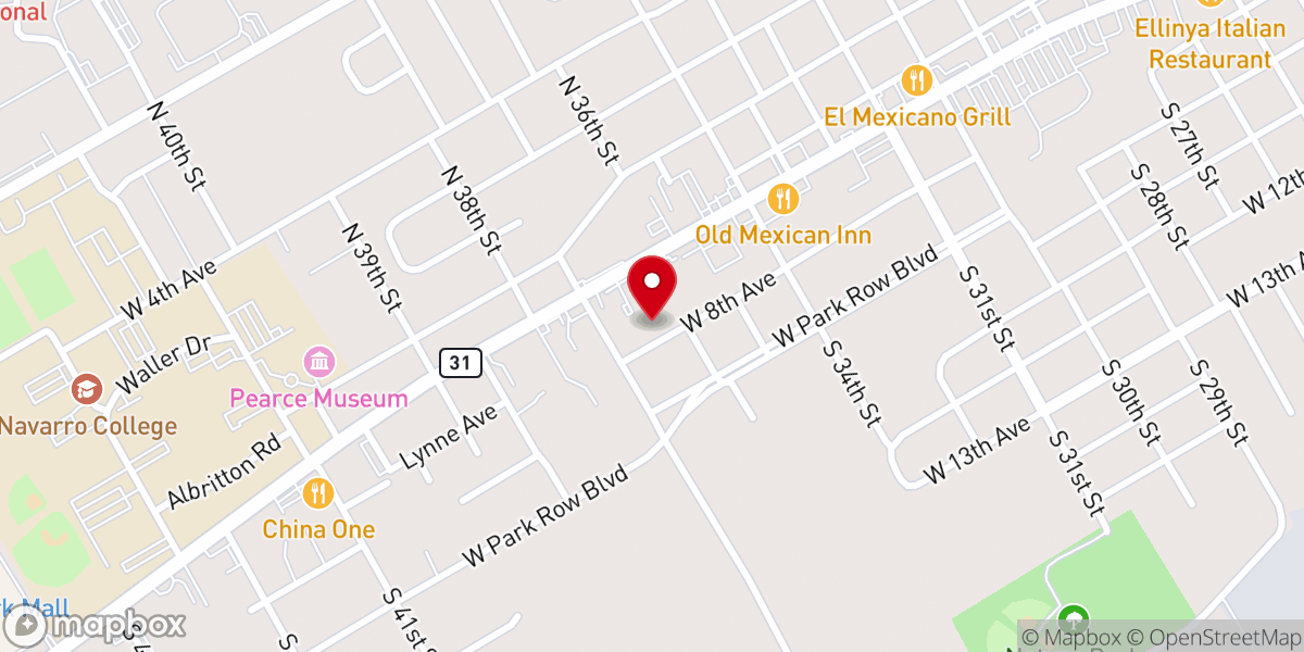 Map showing location of Evangel Temple Parsonage