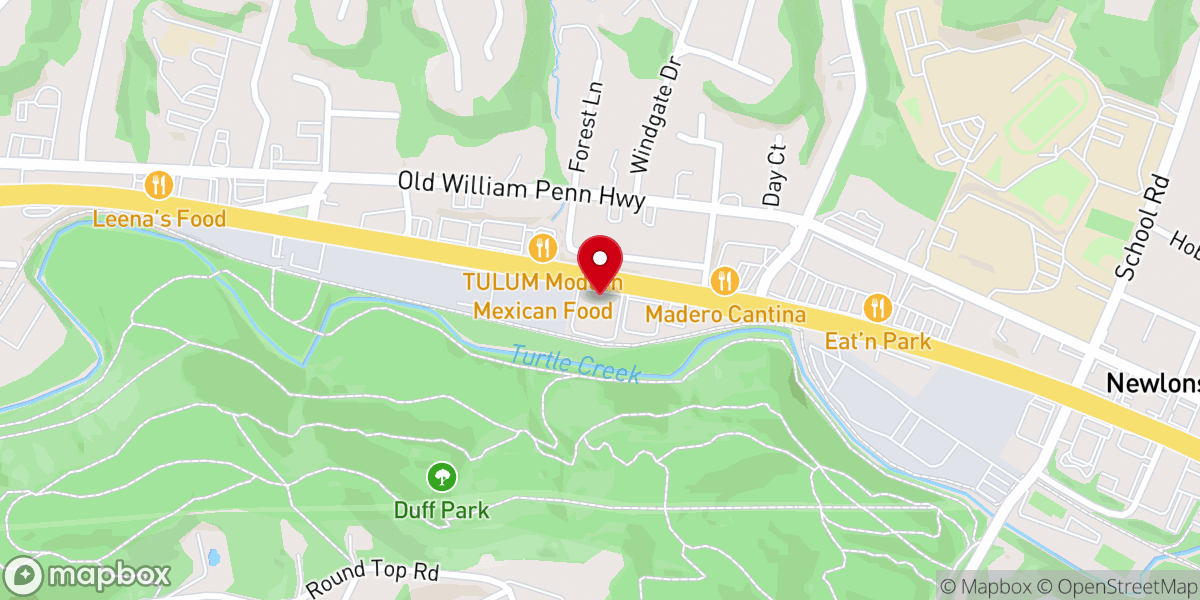 Map showing location of Bridge City Church–Murrysville