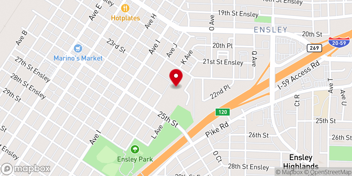 Map showing location of Tree of Life Christian Church Etm