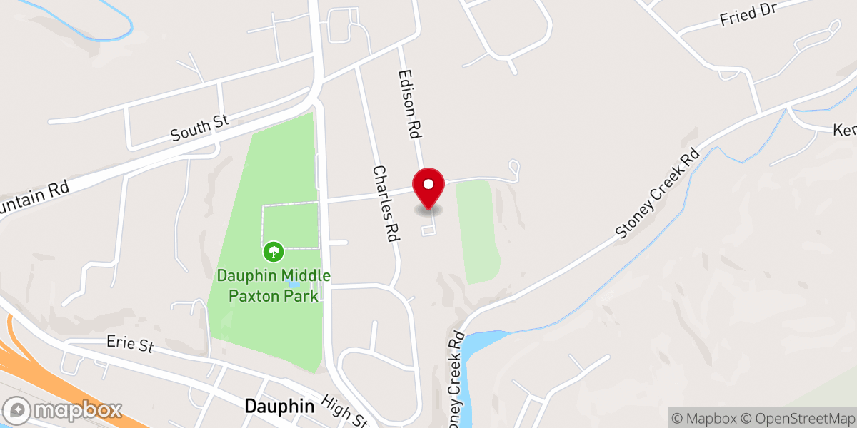 Map showing location of House of Prayer Dauphin
