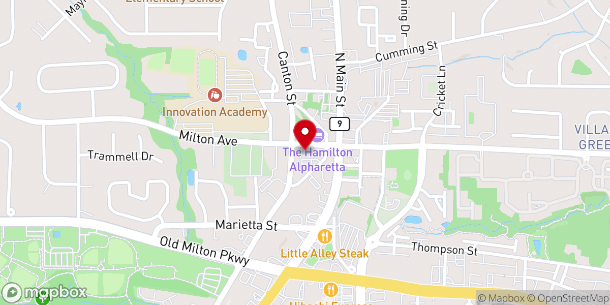 Map showing location of Living Water Vineyard Church