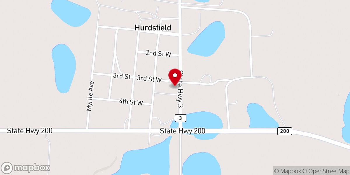 Map showing location of St. Patrick's Catholic Church