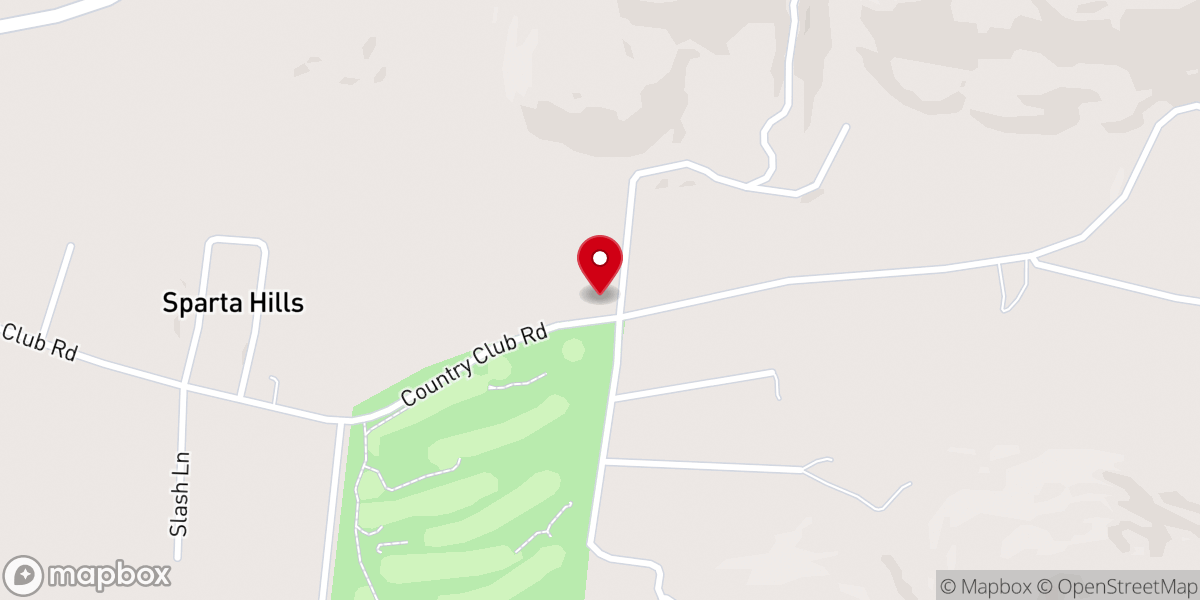 Map showing location of Bear Cove Baptist Church