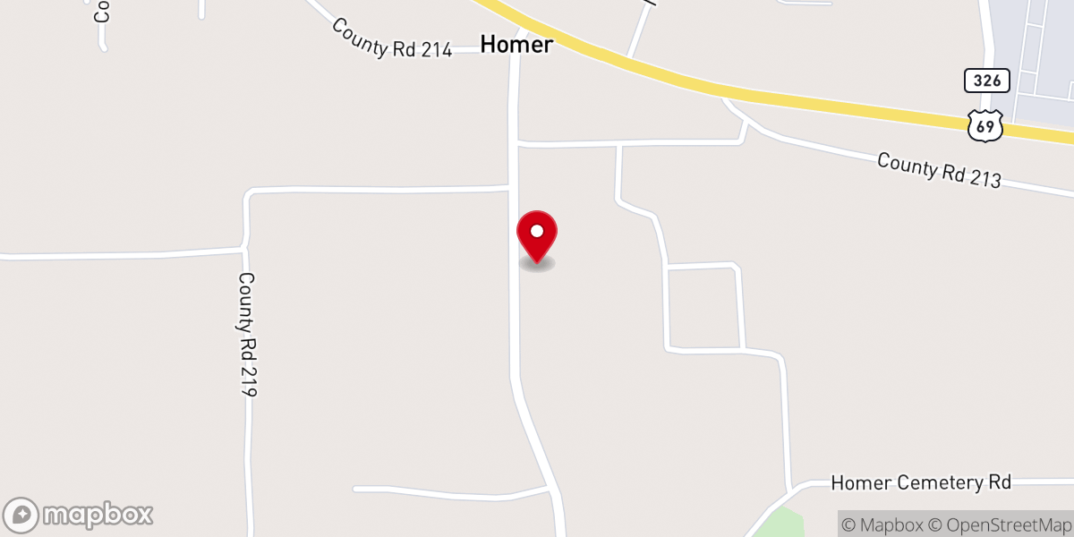 Map showing location of Greater Love Tabernacle