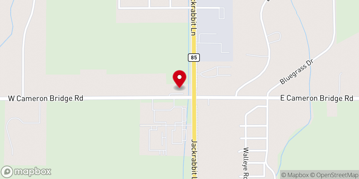 Map showing location of Living Waters United Methodist