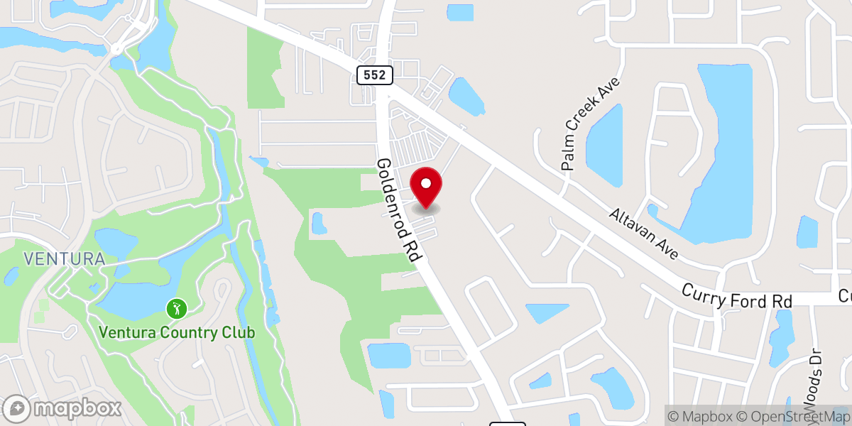 Map showing location of Orlando Church Of Christ