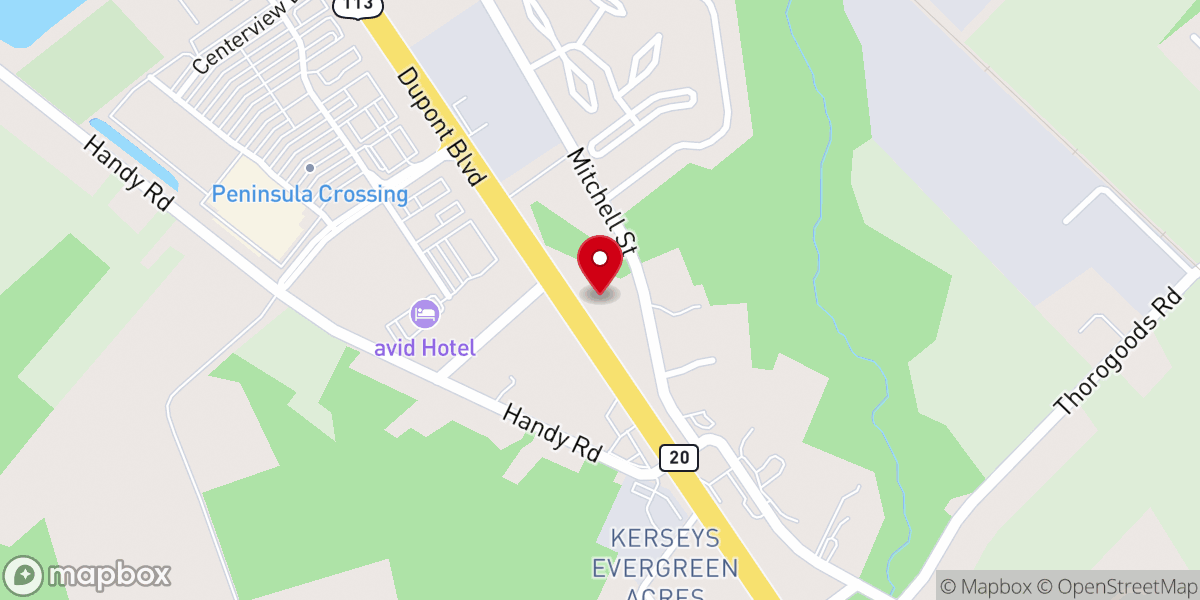 Map showing location of Dickerson Chapel African Methodist Episcopal Church