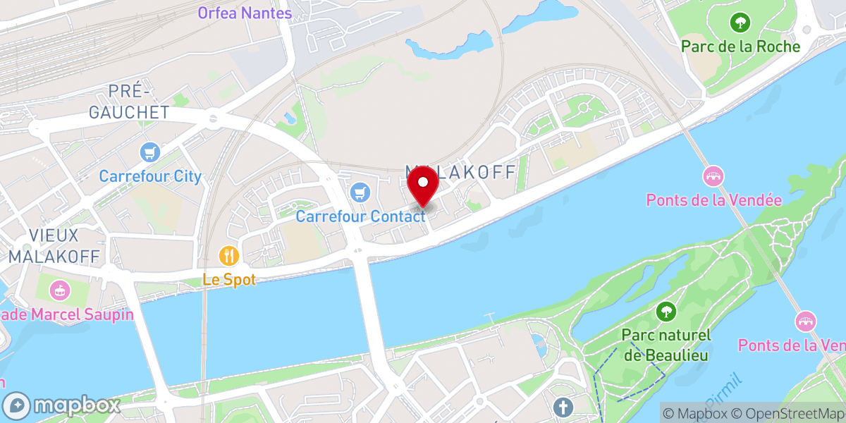 Map showing location of Église Saint-Marc