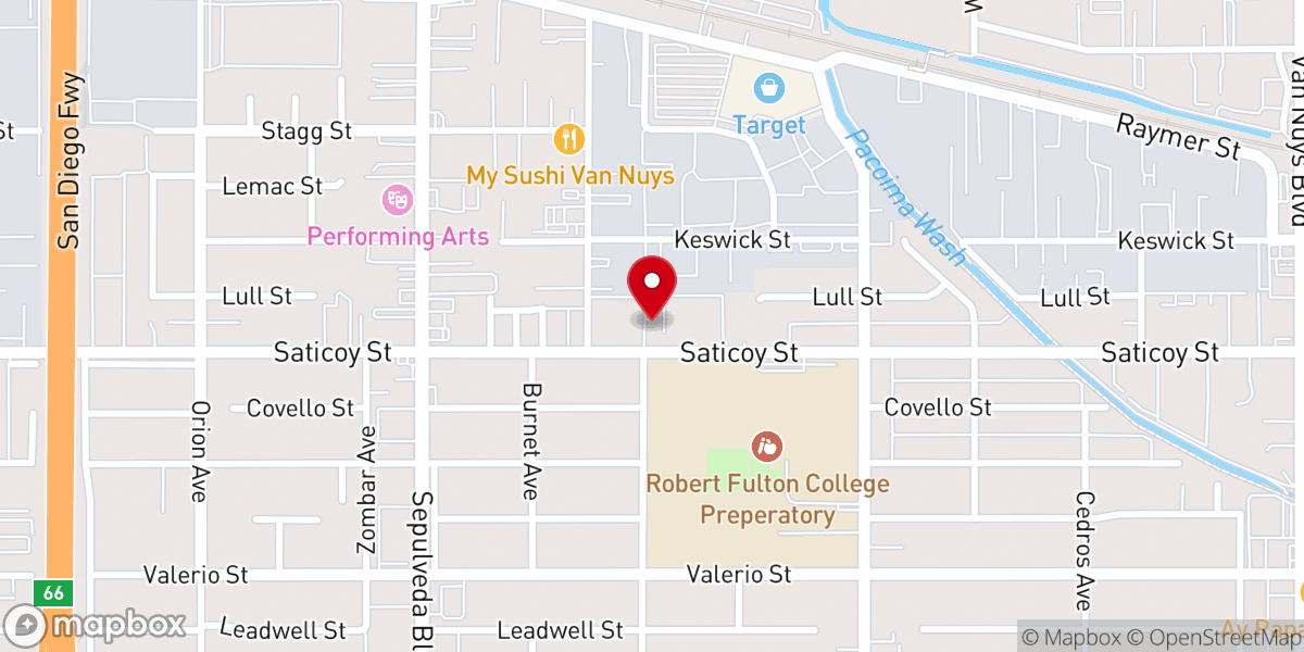 Map showing location of Valley Mission Church