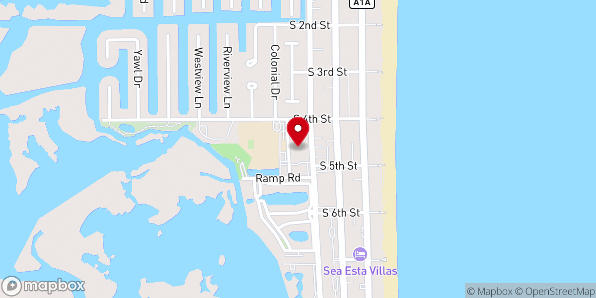 Map showing location of Food Pantry at First Christian Church