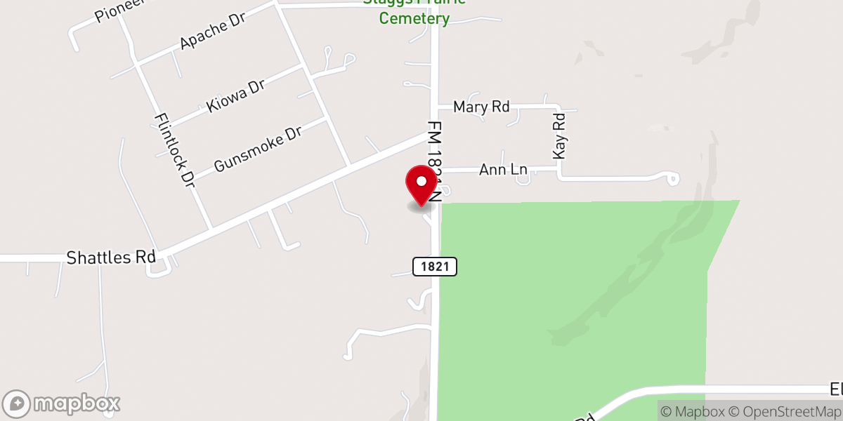 Map showing location of Iglesia Antorcha Encendida