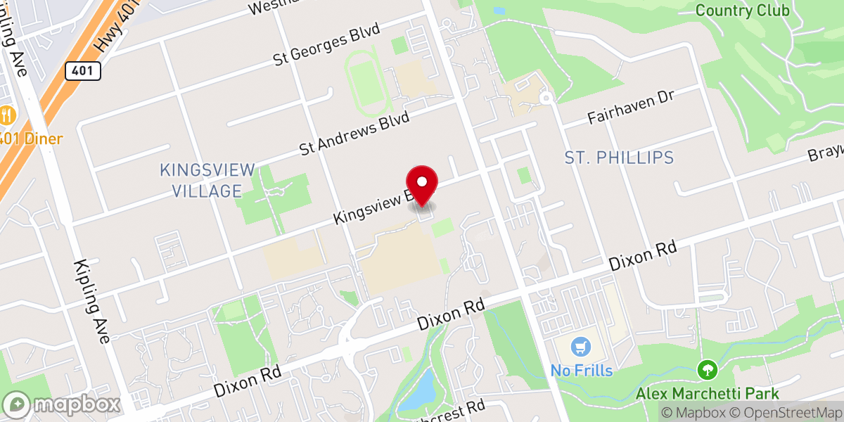 Map showing location of Kingsview Free Methodist Church