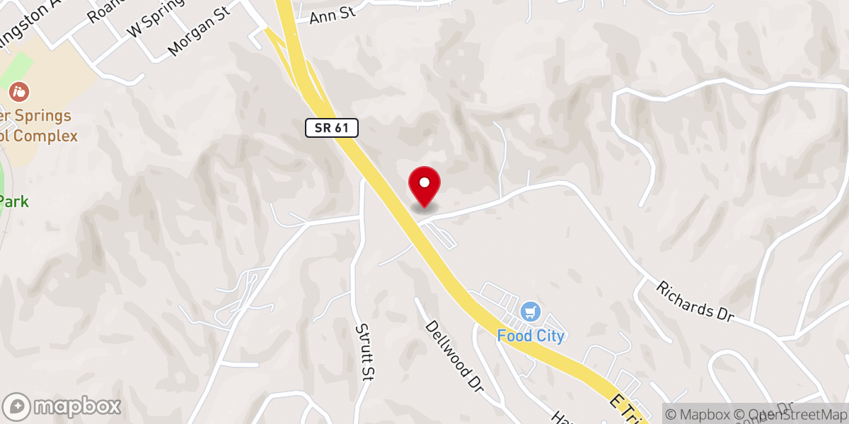 Map showing location of Little Leaf Missionary Baptist Church
