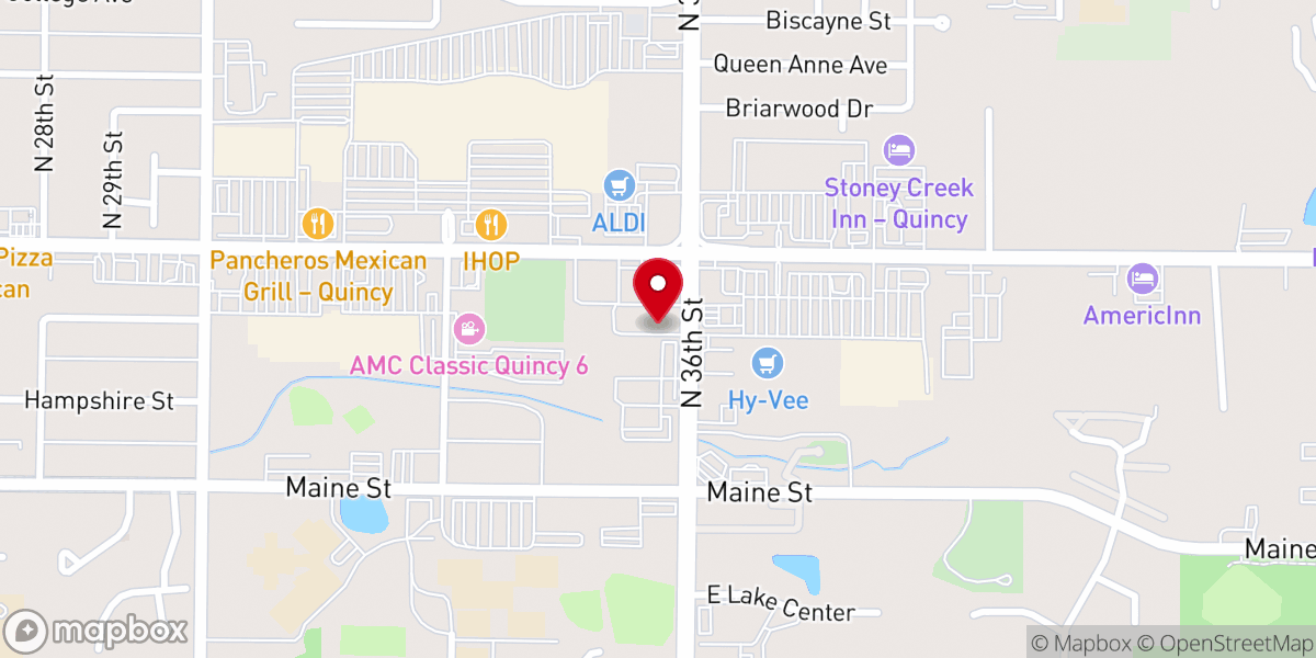 Map showing location of Rock Church