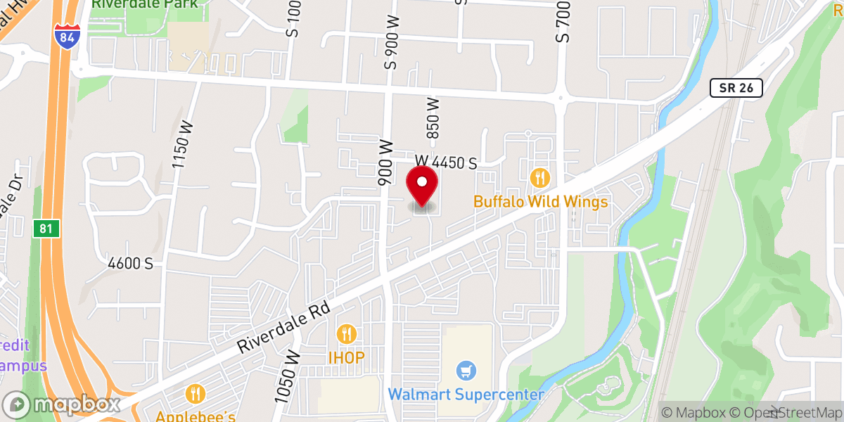 Map showing location of Wasatch Mountain Church
