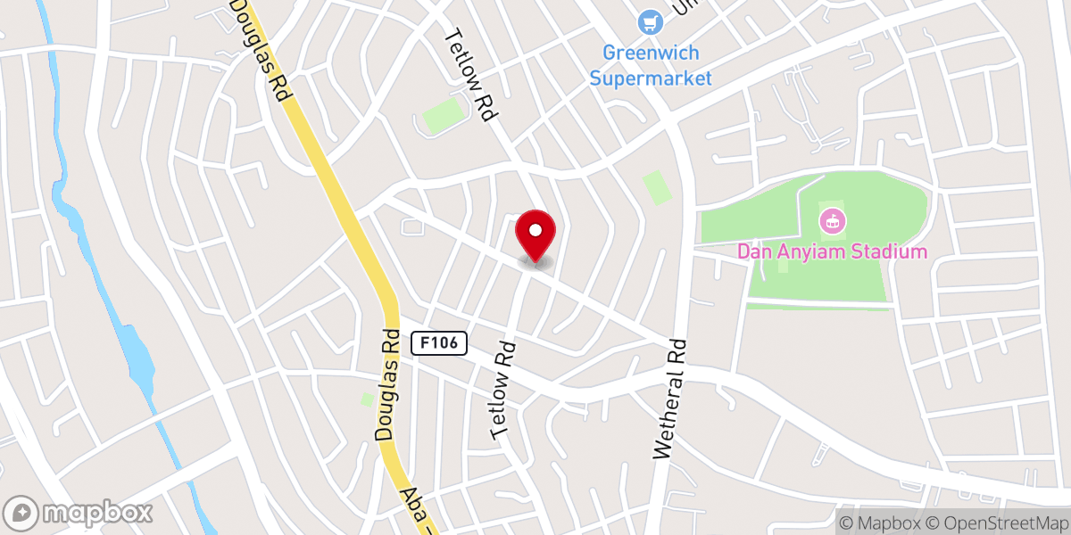 Map showing location of St. Louis Maria De Montfort Catholic Church Old Nekede Road Owerri