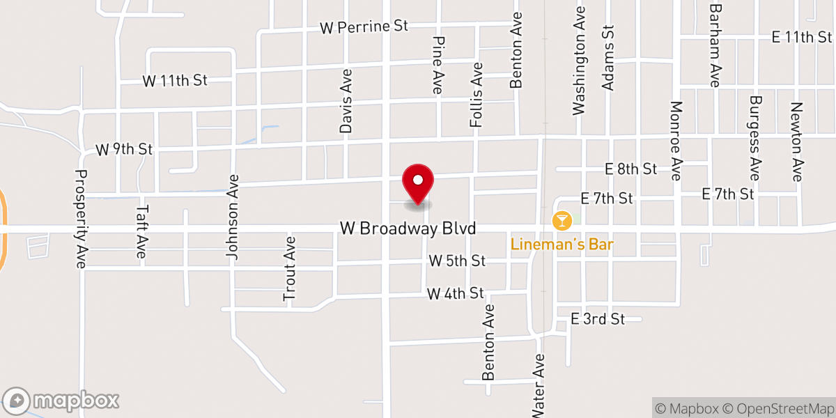 Map showing location of First United Methodist Prsng