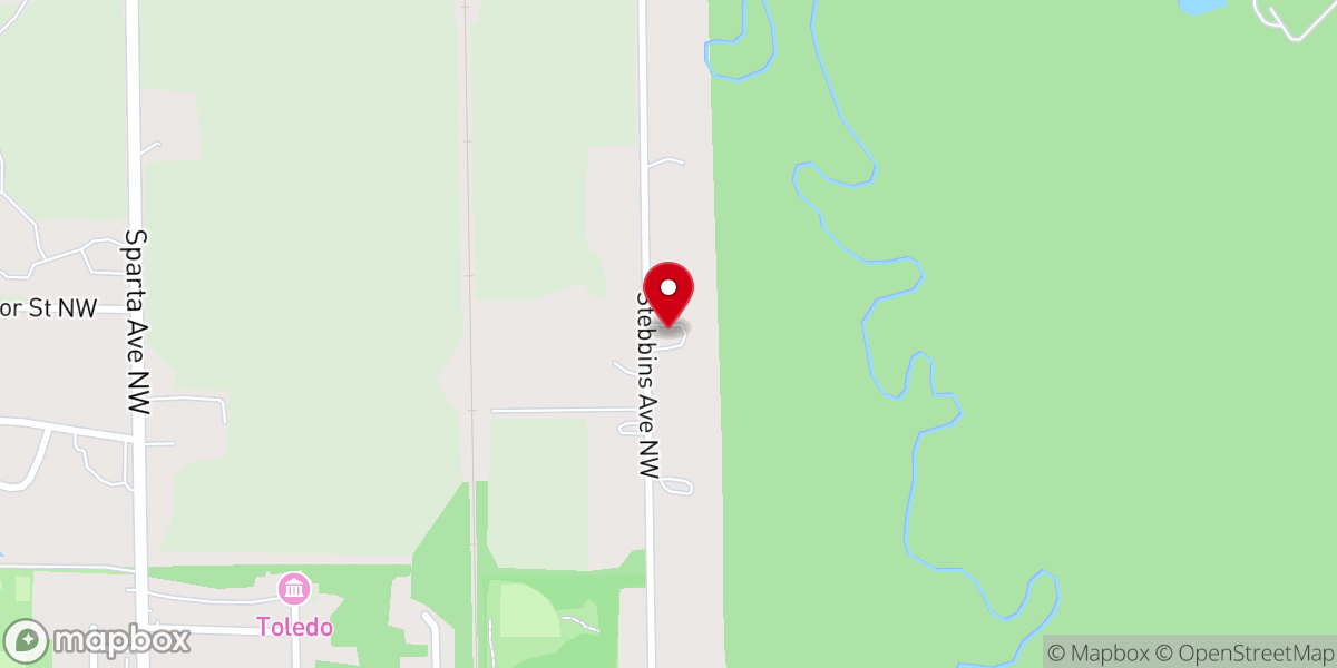 Map showing location of Sparta Seventh Day Adventist Church (Spanish)