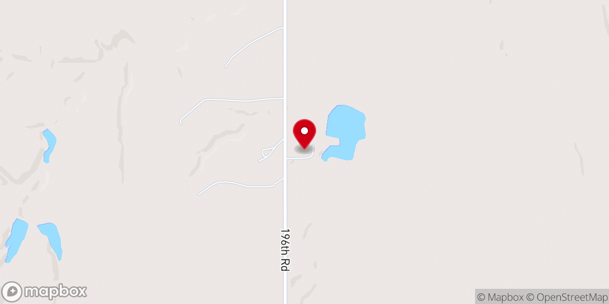 Map showing location of Woodland Acres Retreat Center