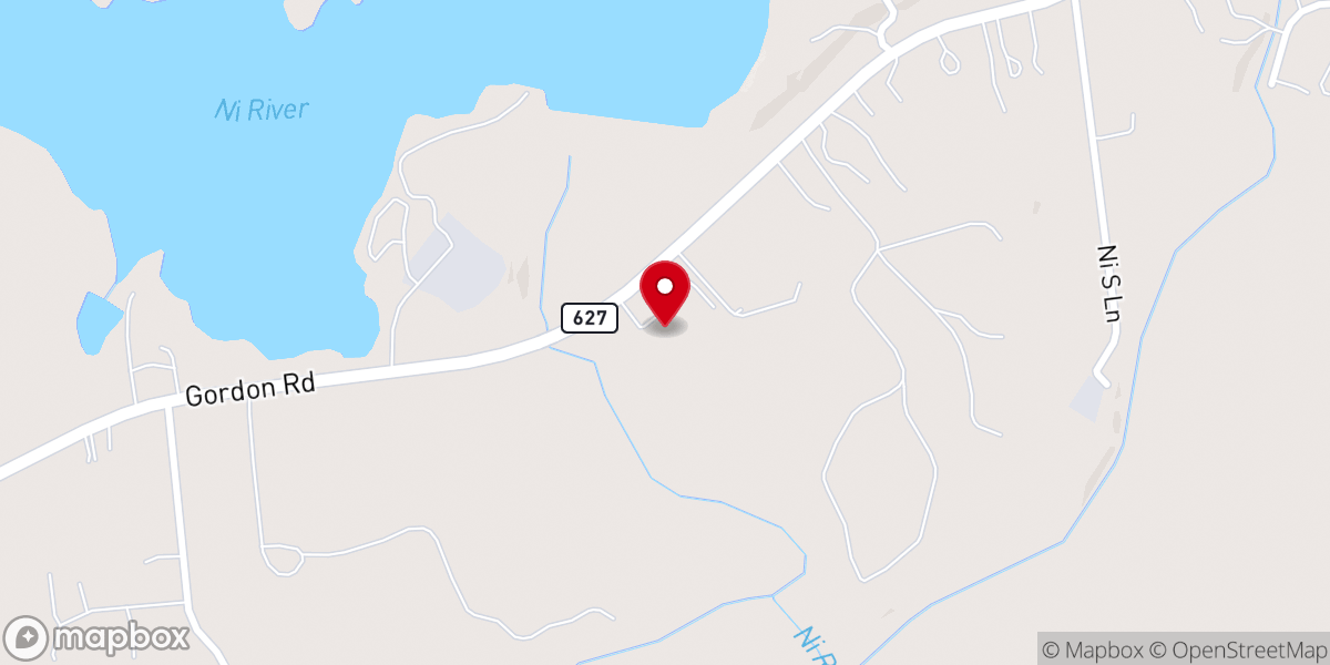 Map showing location of Gordon Road Church of God