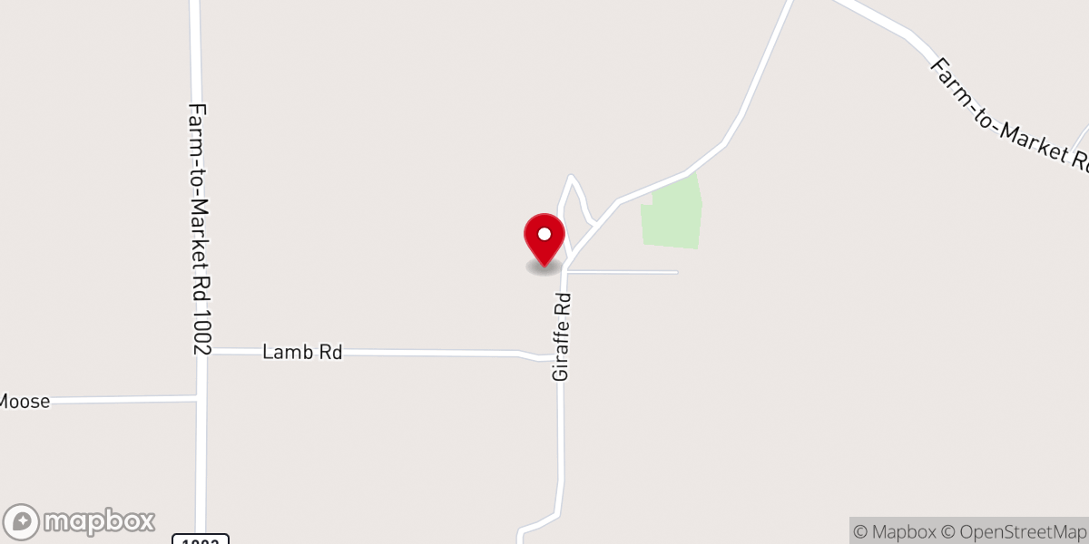 Map showing location of Antioch Missionary Baptist Church