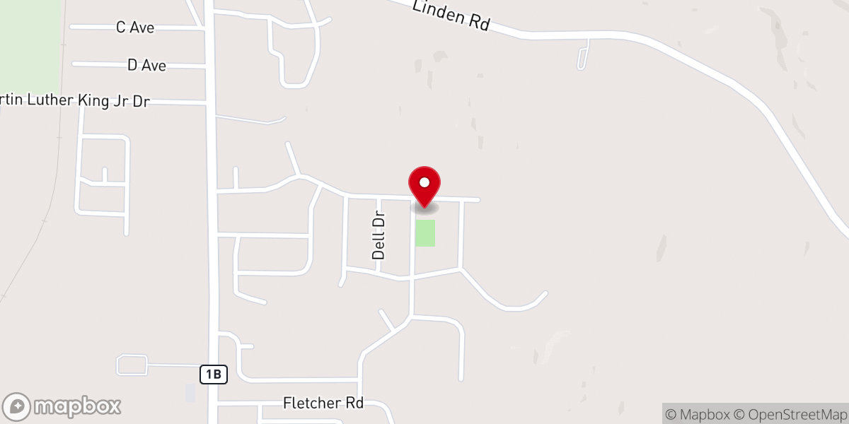 Map showing location of Victory United Methodist Church