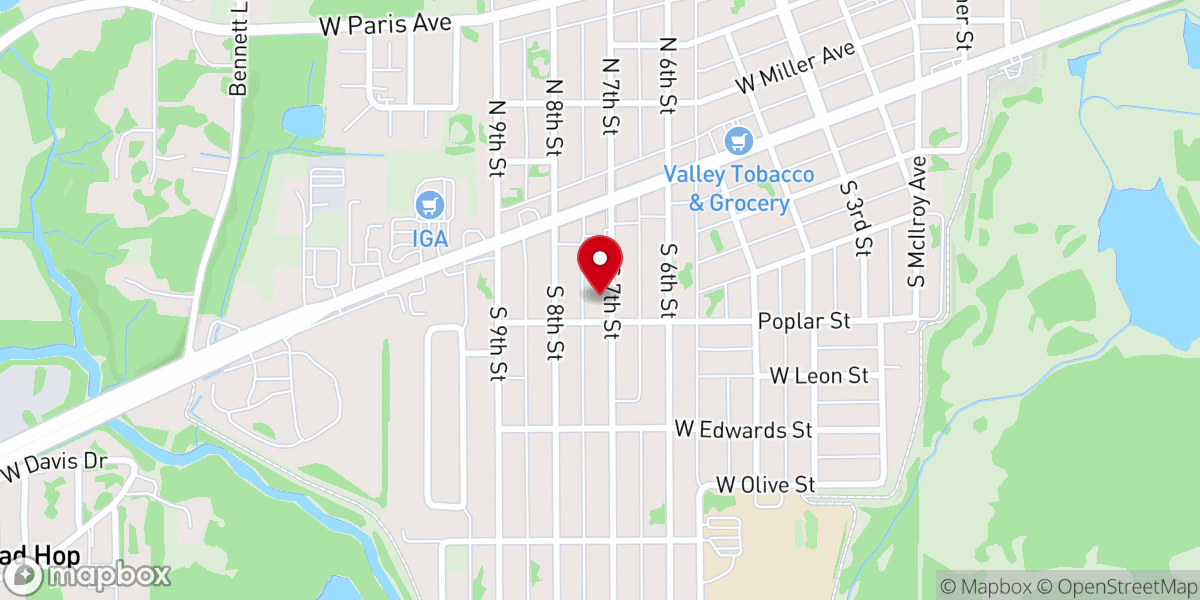 Map showing location of Living Word Ministry & Church