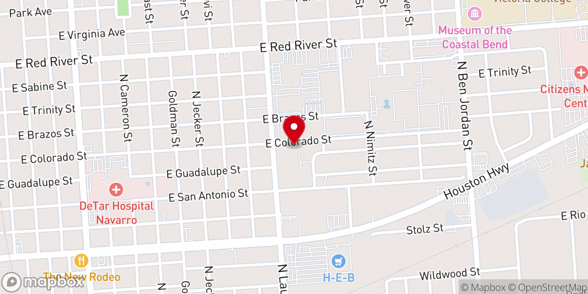 Map showing location of Baptist Church