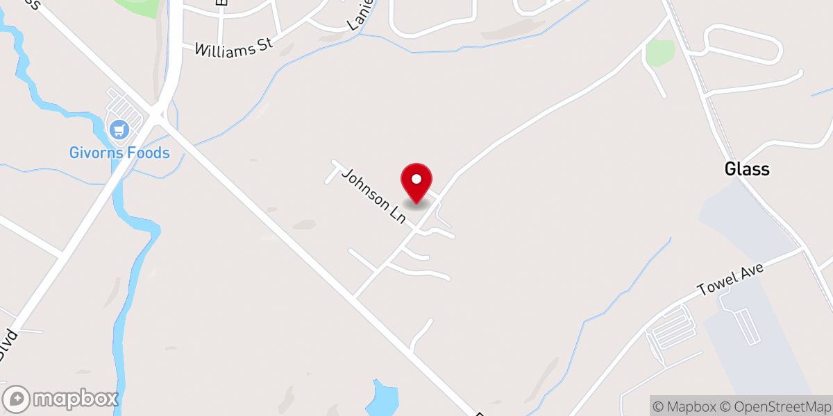 Map showing location of Community Baptist Church