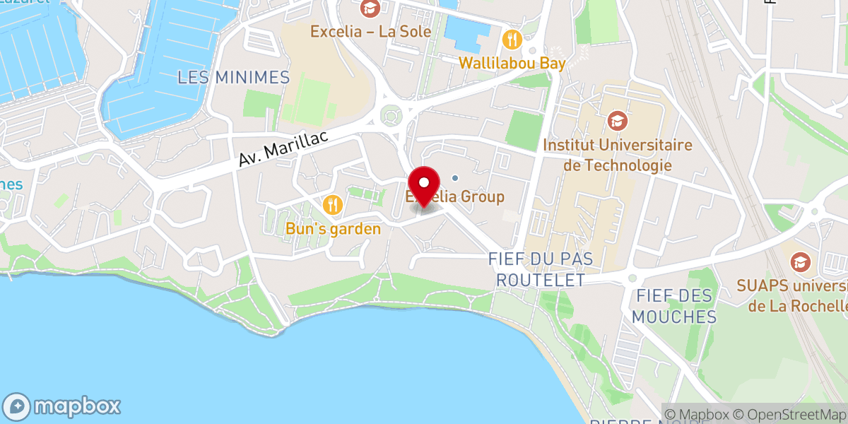 Map showing location of Aumônerie des étudiants - La Rochelle