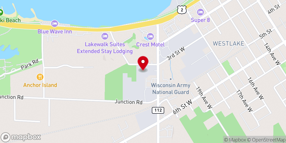 Map showing location of Crossroads Outreach Center Inc