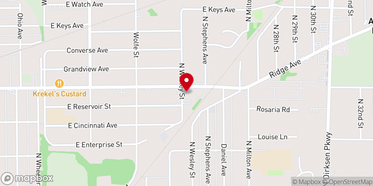Map showing location of Northside Church Of Christ