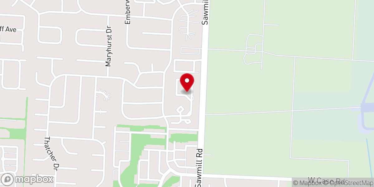 Map showing location of Abbey Church Village