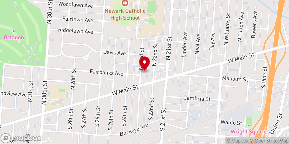 Map showing location of Christian Apostolic Church