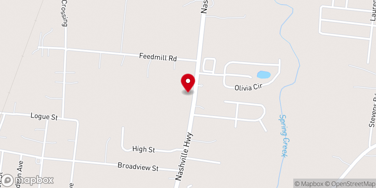 Map showing location of Grove Hill Church
