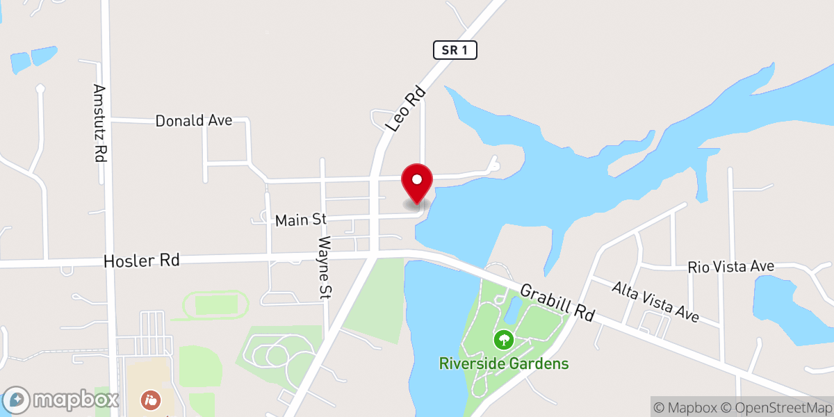 Map showing location of Olde Church Shoppes