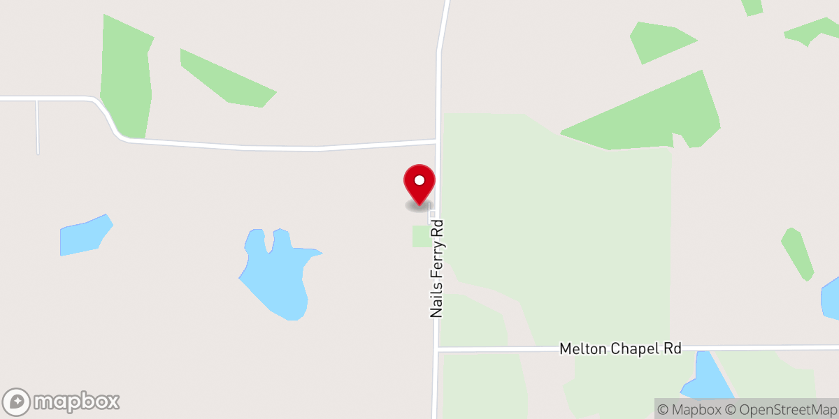 Map showing location of Altamaha Baptist Church